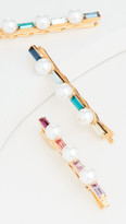 Thumbnail for your product : LELET NY Glass Pearl Baguette Pin Set of 3