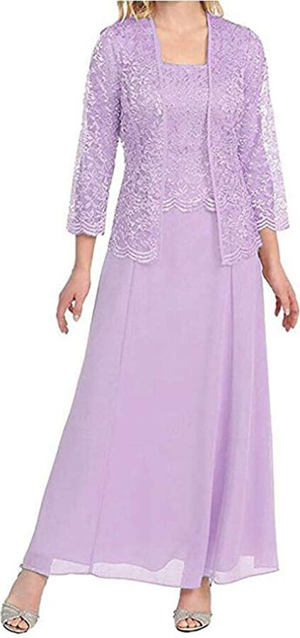 lilac lace dress and jacket