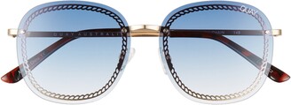 Quay Jezabell Chain 53mm Aviator Sunglasses