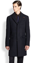 Thumbnail for your product : Ferragamo Wool Plaid Overcoat