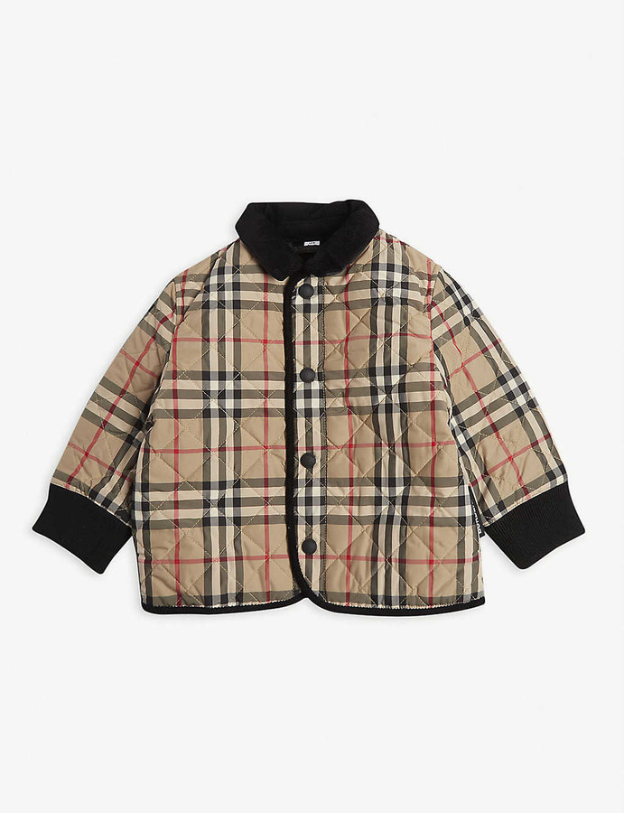 Burberry Culford check coat 6-24 months - ShopStyle Boys' Outerwear