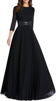Thumbnail for your product : Ieena For Mac Duggal Sparkly Pleated A-Line Gown