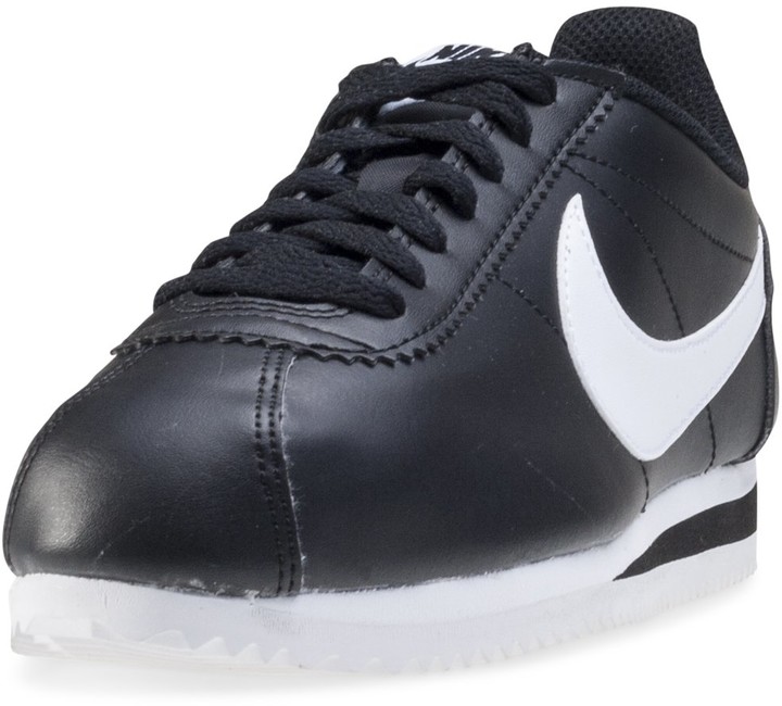 white and black nike cortez womens