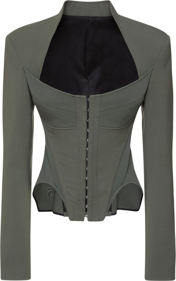 Dion Lee Arch compact wool blend bustier jacket ShopStyle