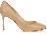Thumbnail for your product : Jimmy Choo ESME 85 Nude Kid Leather Round Toe Pumps