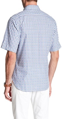 Tailorbyrd Nevada Falls Short Sleeve Print Trim Fit Shirt