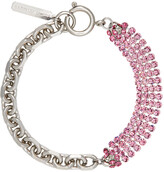 Thumbnail for your product : Justine Clenquet SSENSE Exclusive Silver & Pink Shanon Bracelet