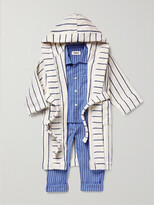 Thumbnail for your product : TEKLA KIDS Striped Organic Cotton-Poplin Pyjama Set