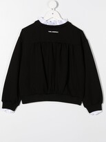 Thumbnail for your product : Karl Lagerfeld Paris Ruffled-Collar Layered Sweatshirt