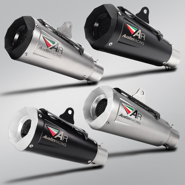 51mm Universal Motorcycle Exhaust Pipe Modified Scooter Racing Escape Muffler with Carbon Cover for ninja650 duke790 r7 cb500x