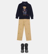 Thumbnail for your product : Polo Ralph Lauren Kids Embroidered cotton chinos