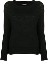 Thumbnail for your product : Liu Jo Rib-Trimmed Round Neck Jumper