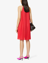Thumbnail for your product : Diane von Furstenberg Amberly colour-block pleated crepe midi dress