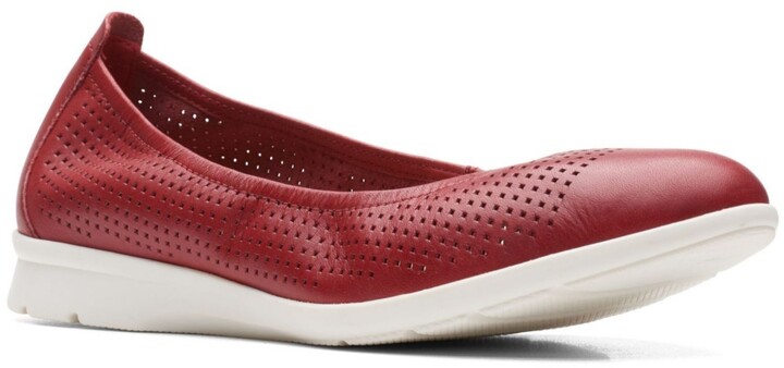 Clarks Women's Red Flats | Shop The Largest Collection | ShopStyle