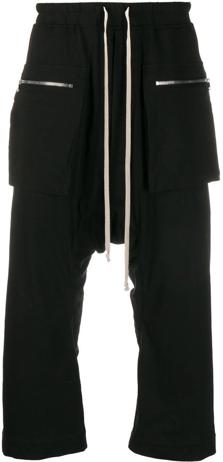 rick owens cropped cargo