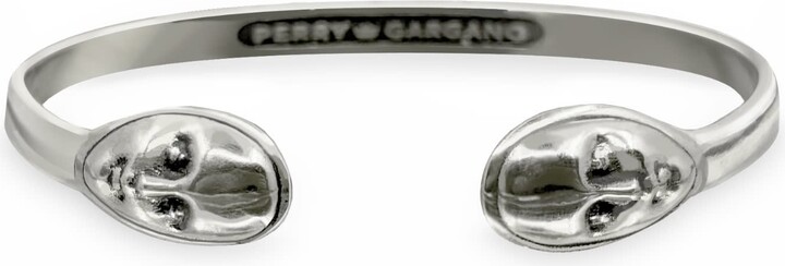 Perry Gargano The Stranger Face Cuff ~ Alice In Wonderland Looking Glass ~ Silver Women's