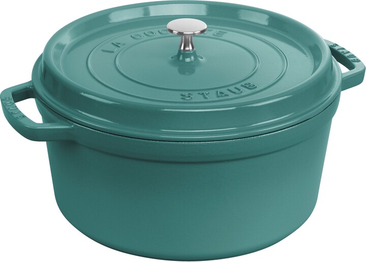 Staub Cast Iron 7 qt, Round, Dutch Oven, Turquoise