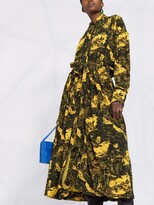 Thumbnail for your product : Proenza Schouler Abstract-Print Long-Sleeve Dress