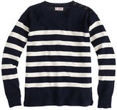 Thumbnail for your product : J.Crew Wallace & Barnes shoulder-button sweater in nautical stripe