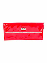 Thumbnail for your product : Balenciaga Patent Leather Long Clutch Red