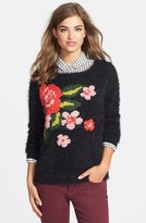 Thumbnail for your product : Jessica Simpson 'Feather' Floral Print Sweater