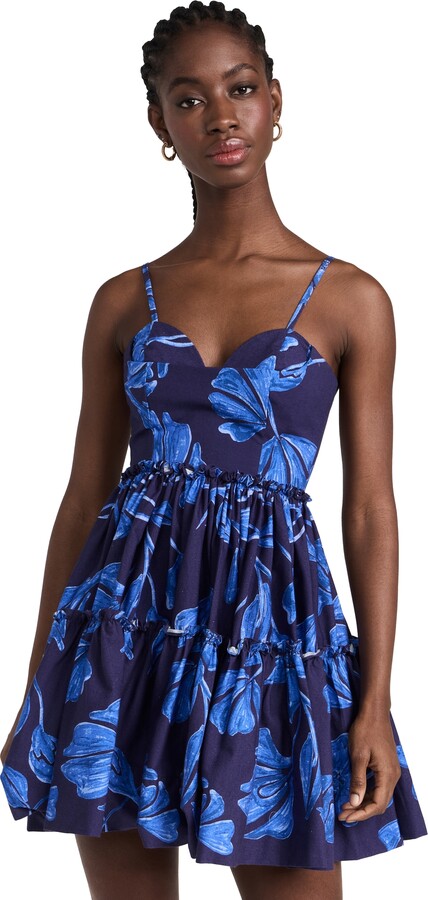 PatBO Nightflower Cotton Mini Dress