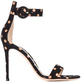 Thumbnail for your product : Gianvito Rossi Portofino 105 polka-dot suede sandals