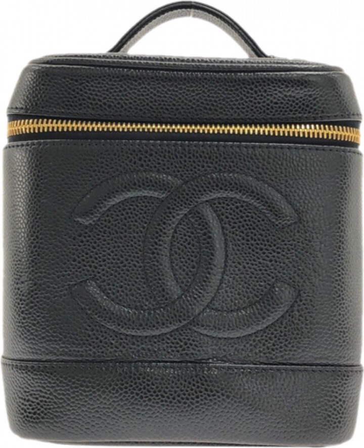Vanity leather travel bag Chanel Black in Leather - 27476957