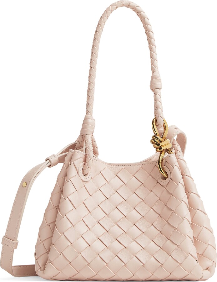 Bottega Veneta Small Lambskin Andiamo Parachute Cross-Body Bag