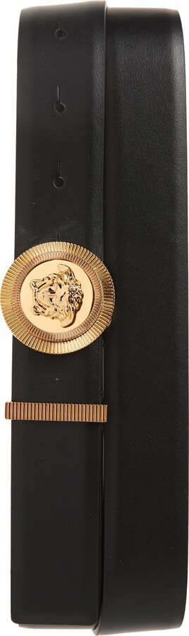 Biggie Medusa Leather Belt