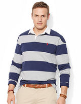 Thumbnail for your product : Polo Ralph Lauren Big and Tall Striped Rugby Shirt-FRENCH NAVY-1XB