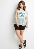 Thumbnail for your product : Forever 21 Plus Size West Coast Mesh Tank