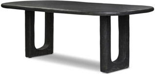 Hokku Designs Obito Dining Table-Obsidian Concrete