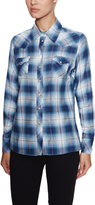 Thumbnail for your product : Maje Metallic Plaid Snap Front Shirt