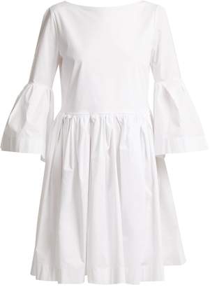 Rochas Ruffled cotton-blend dress