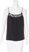 Thumbnail for your product : Elie Saab Sleeveless Lace-Trimmed Top