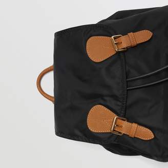 Burberry The Large Rucksack in Technical Nylon and Leather