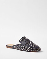 Thumbnail for your product : Ann Taylor Woven Leather Loafer Slides