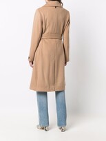 Thumbnail for your product : DKNY Belted Single-Breasted Coat