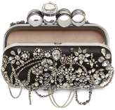 Thumbnail for your product : Alexander McQueen Punk Four Ring Satin Chandelier Clutch