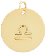 Thumbnail for your product : Anna Lou Gold plated libra disk charm