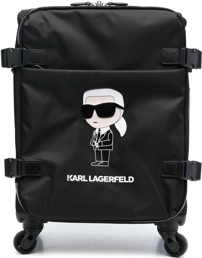 Karl Lagerfeld Paris K/Ikonik 2.0 Zipped Trolley Case - ShopStyle Rolling  Luggage
