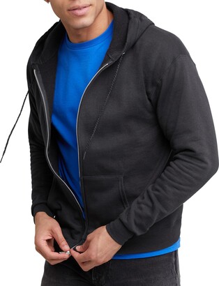 Hanes Men's Originals Lightweight Hooded Sweatshirt With Henley Collar Sizes S 3xl