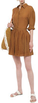 Thumbnail for your product : American Vintage Ficobay Gathered Linen Mini Skirt