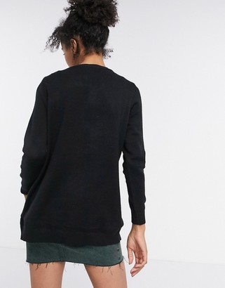 Only knitted cardigan in black