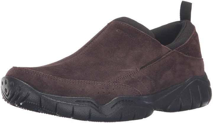 crocs leather shoes mens