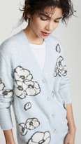 Thumbnail for your product : Adam Lippes Floral Intarsia Cashmere Cardigan