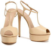 Thumbnail for your product : Casadei Denim T-bar Platform Sandals