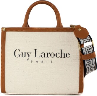 Guy Laroche Beige And Brown Tote Bag in Natural