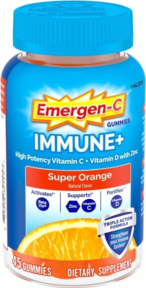 Emergen-C Emergen-CImmune+withVitaminDGummies-SuperOrange-45ct